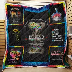 Autism Strong Life T2 3D Customized Quilt and Home Decor