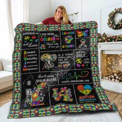 Autism Tda Quilt Blanket ABC06011118 and Home Decor