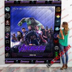Avenger Team 16 Marvel Infinity War End Game 3D Customized Quilt Blanket and Home Decor