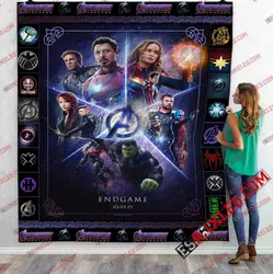 Avenger Team 20 Marvel Infinity War End Game 3D Customized Quilt Blanket and Home Decor