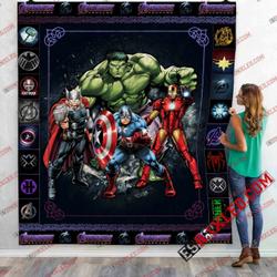 Avenger Team 5 Marvel Infinity War End Game 3D Customized Quilt Blanket and Home Decor
