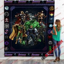 Avenger Team 8 Marvel Infinity War End Game 3D Customized Quilt Blanket and Home Decor
