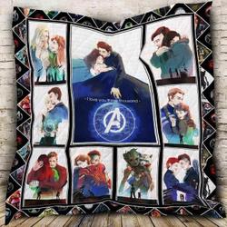 Avengers End Game I Love 3000 Blanket Th10072019 Quilt and Home Decor