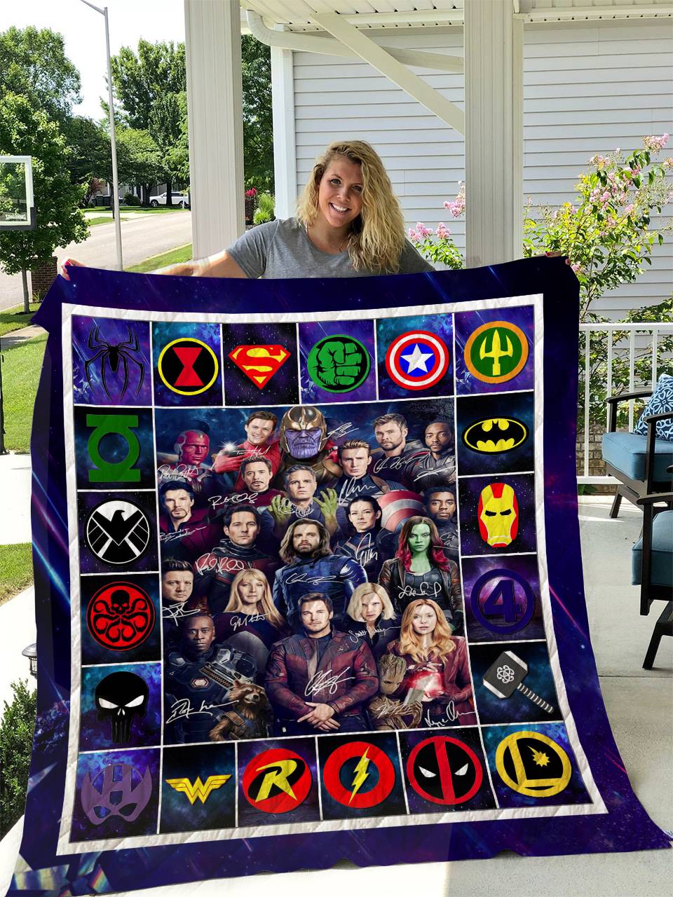 Avengers Quilt D2 and Home Decor