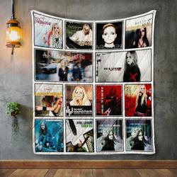 Avril Lavigne Album Covers Quilt Blanket and Home Decor