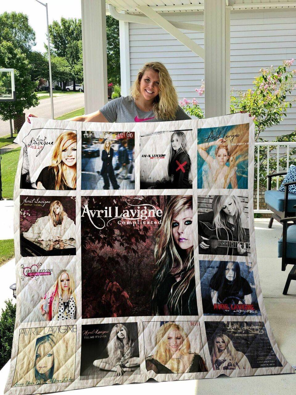 Avril Lavigne Albums Quilt Blanket 01 and Home Decor