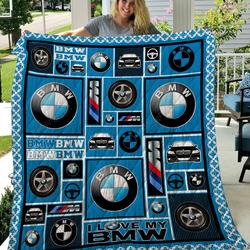B-M-W Quilt Blanket and Home Decor