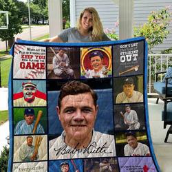 Babe Ruth Quilt Blanket 01 and Home Decor