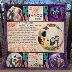 Baby I Love You Enough To Fight For You Quilt Nightmare Bt and Home Decor