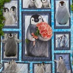 Baby Penguin Quilt Kcy Fuct2109 and Home Decor