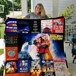 Back To The Future Quilt Blanket and Home Decor