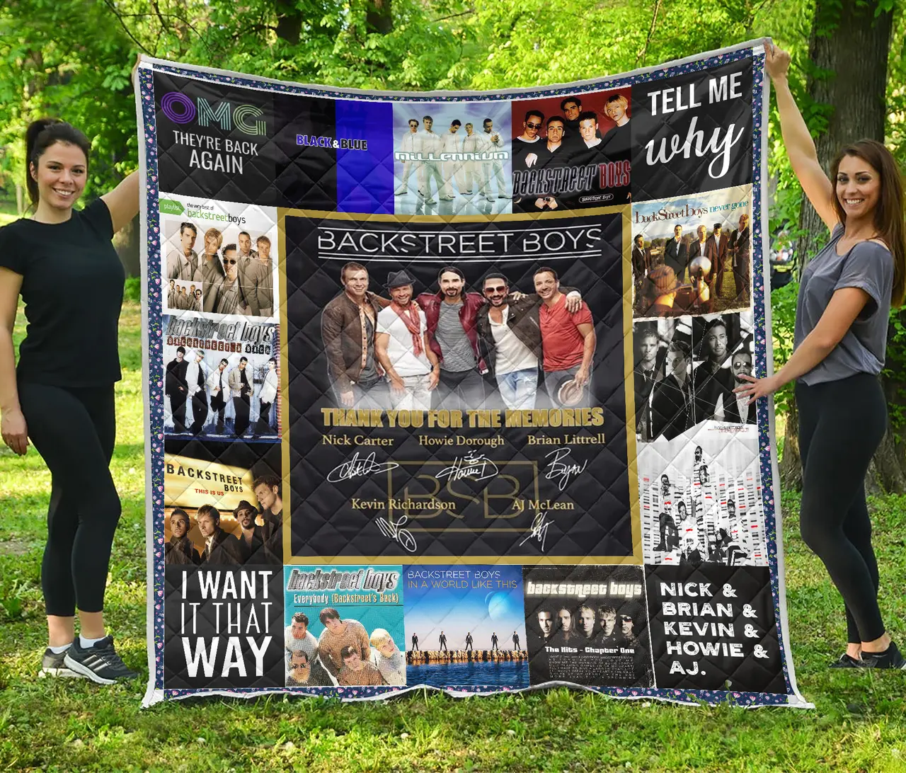 Backstreet Boys Anniversary Quilt and Home Decor