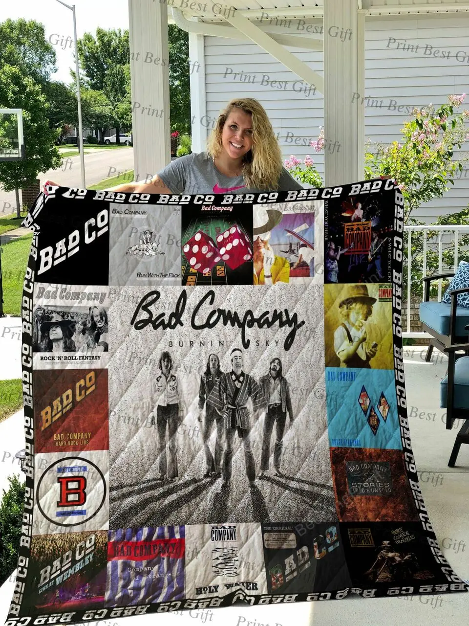 Bad Company Albums Cover Poster Quilt Blanket Ver 2 and Home Decor