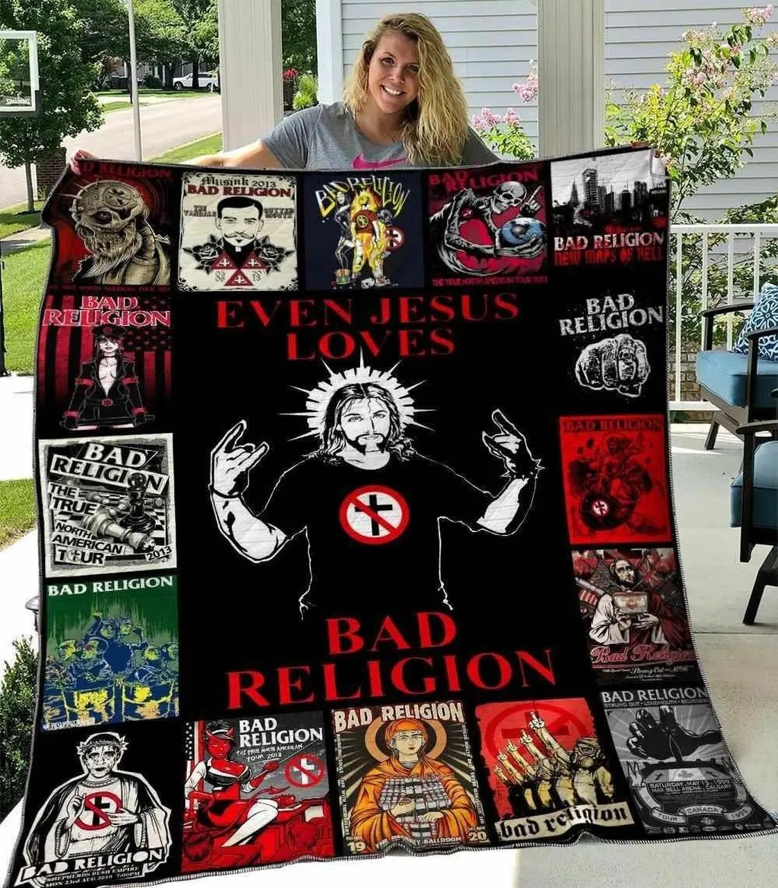 Bad Religion Blanket Th1607 Quilt and Home Decor