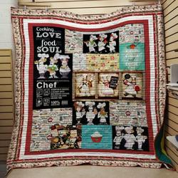 Baker:Keep Calm And Cook On Quilt and Home Decor