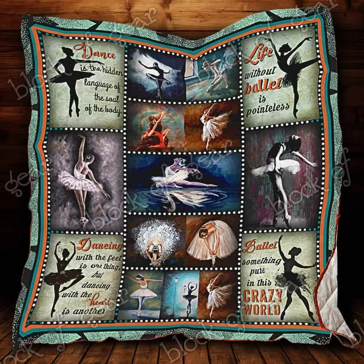 Ballerina Dancing Cl18100037Mdq Quilt Blanket and Home Decor