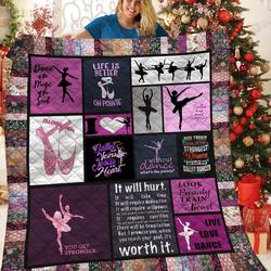 Ballet Dance Of The Music Of The Soul Quilt Blanket Great Customized Blanket Gifts For Birthday Christmas Thanksgiving and Home Decor