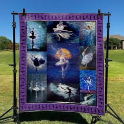 Ballet Dancers DHCKL0909 Quilt Blanket and Home Decor