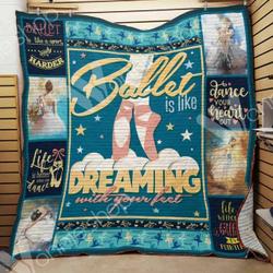 Ballet Ee Quilt Inkpbw and Home Decor