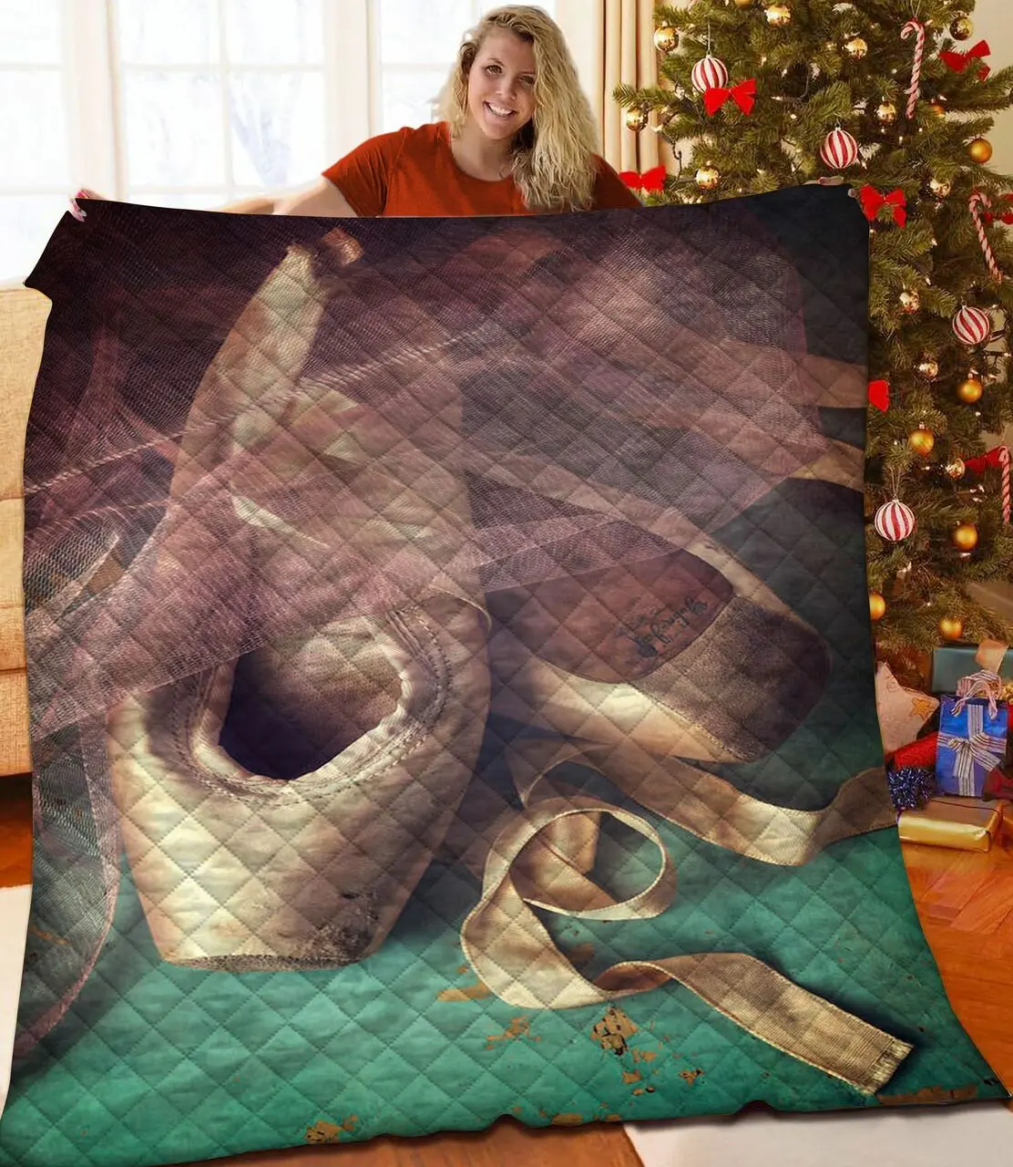 Ballet Jfj Quilt Uh and Home Decor