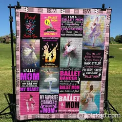 Ballet Mom Quilt Blanket Yct8  Quilt and Home Decor