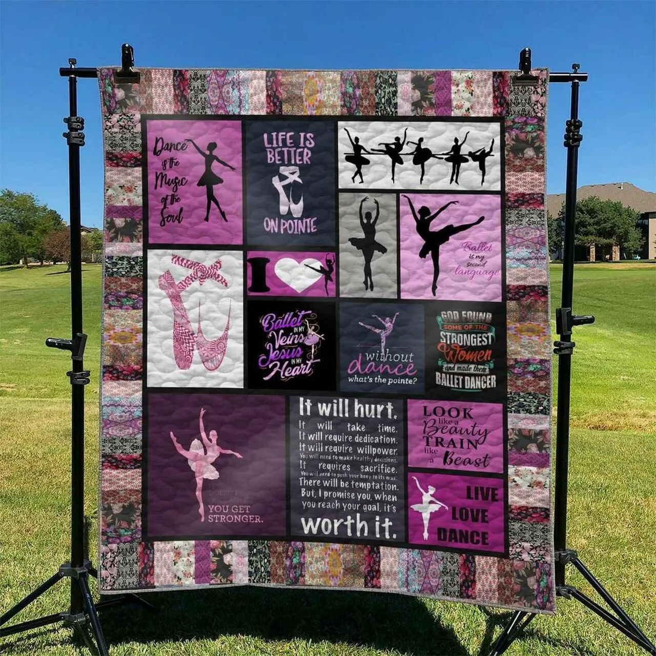 Ballet Td2809018 Quilt Blanket and Home Decor