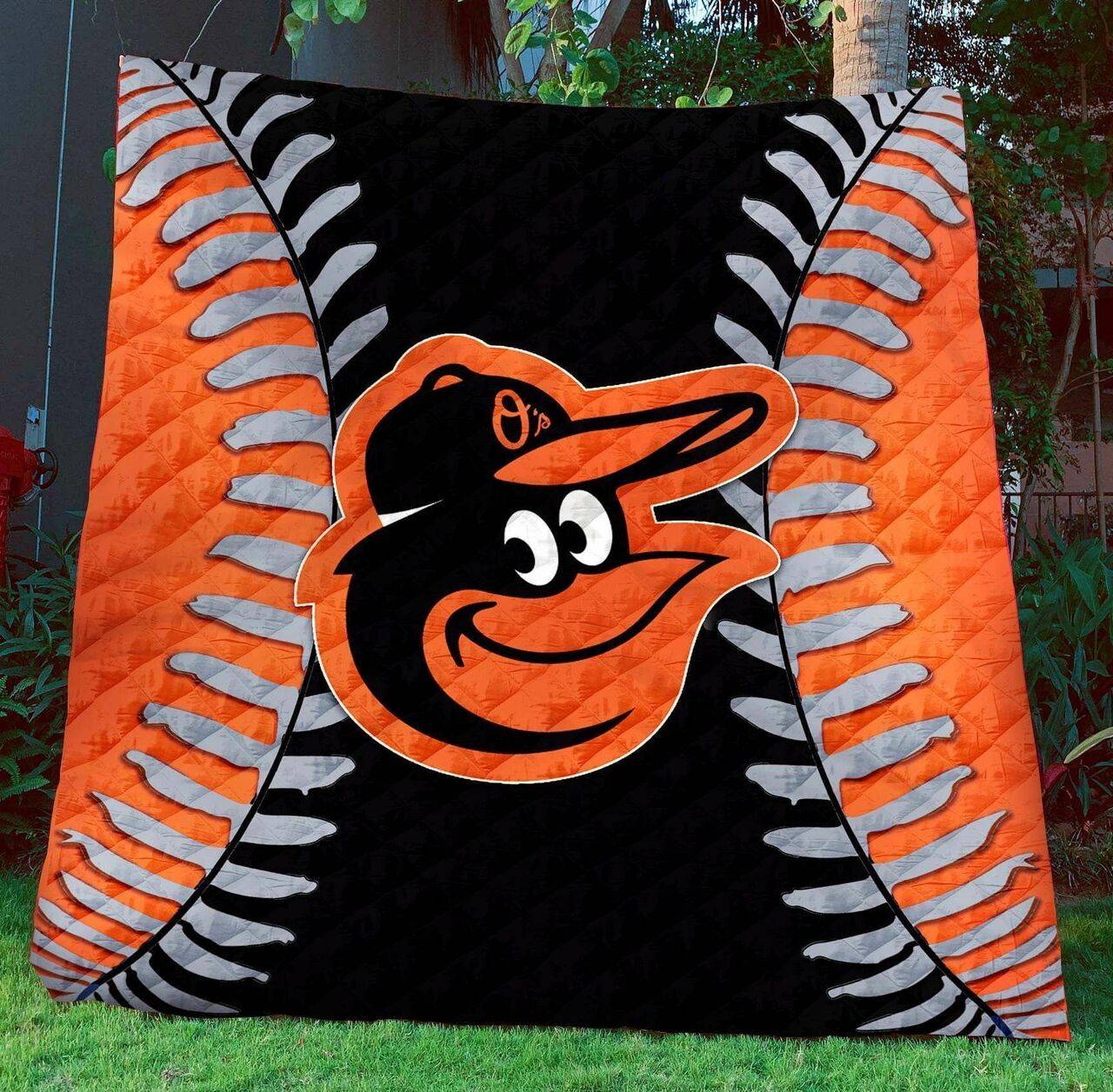Baltimore Orioles B2109317 Quilt Blanket and Home Decor