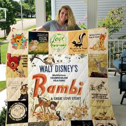 Bambi Quilt Blanket and Home Decor