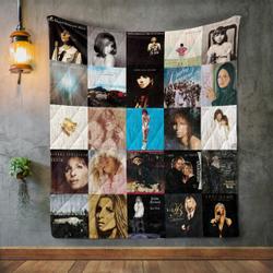 Barbra Streisand Style 2 Album Covers Quilt Blanket and Home Decor
