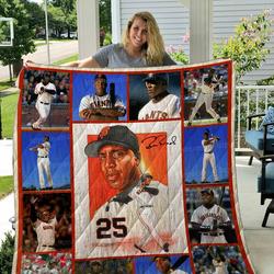 Barry Bonds Quilt Blanket 01 and Home Decor