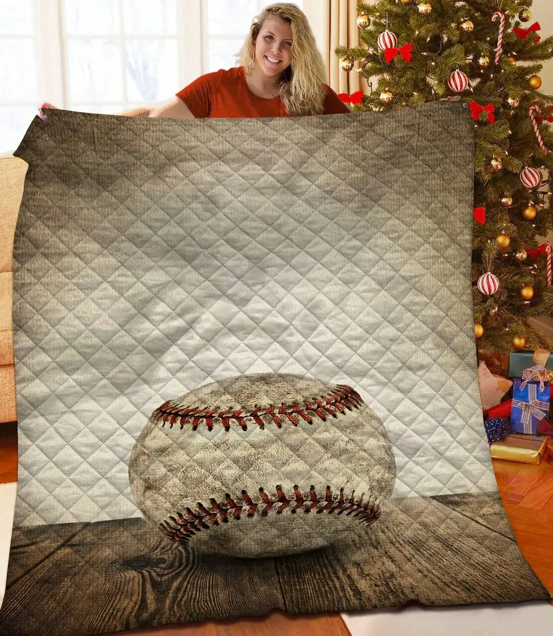 Basebal Jfj Quilt Cc and Home Decor
