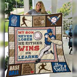 Baseball Dad Quilt Blanket ABC07112992 and Home Decor