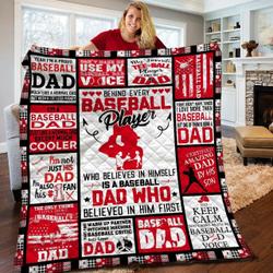 Baseball Dad Quilt Blanket BBB080501NB and Home Decor