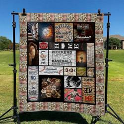 Baseball Hur Quilt Bevrjo and Home Decor