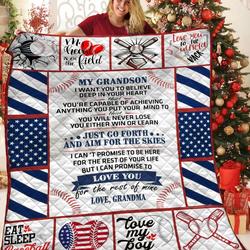 Baseball Jfj Quilt Ah and Home Decor