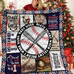 Baseball Jfj Quilt Hy and Home Decor