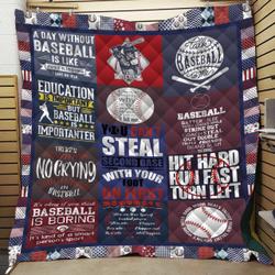 Baseball Jfj Quilt Xl and Home Decor