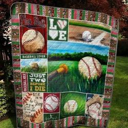Baseball Just Two Before I Die Quilt Blanket Great Customized Gifts For Birthday Christmas Thanksgiving Perfect Gifts For Baseball Lover and Home Decor