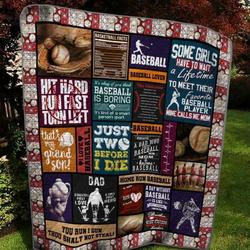 Baseball Lover Quilt Blanket  Quilt and Home Decor