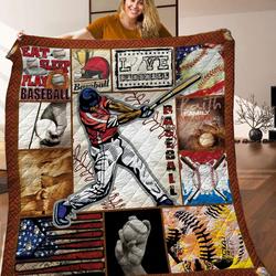 Baseball Quilt Blanket C9B030326TY and Home Decor
