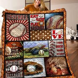Baseball Quilt Blanket C9B240309HD and Home Decor