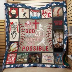 Baseball Quilt Blanket Dhc0502834Td and Home Decor