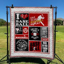 Baseball Td2809020 Quilt Blanket and Home Decor