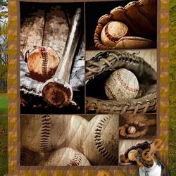 Baseball V6 Blanket TH0207 Quilt and Home Decor