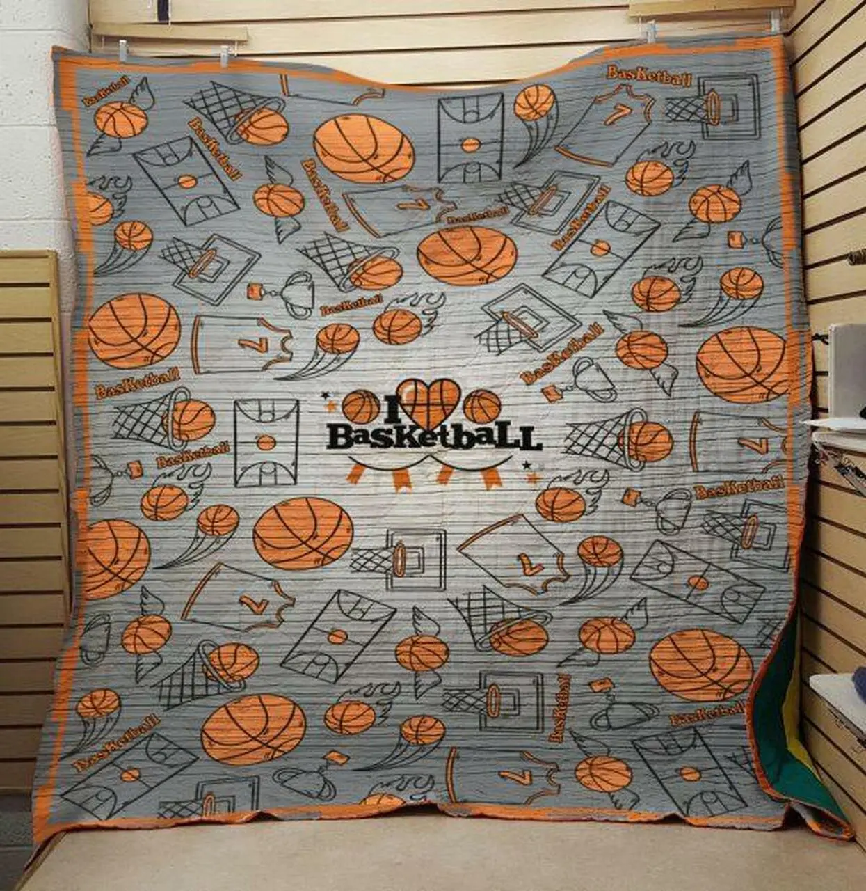 Basketball 203007 Quilt Blanket Quilt and Home Decor