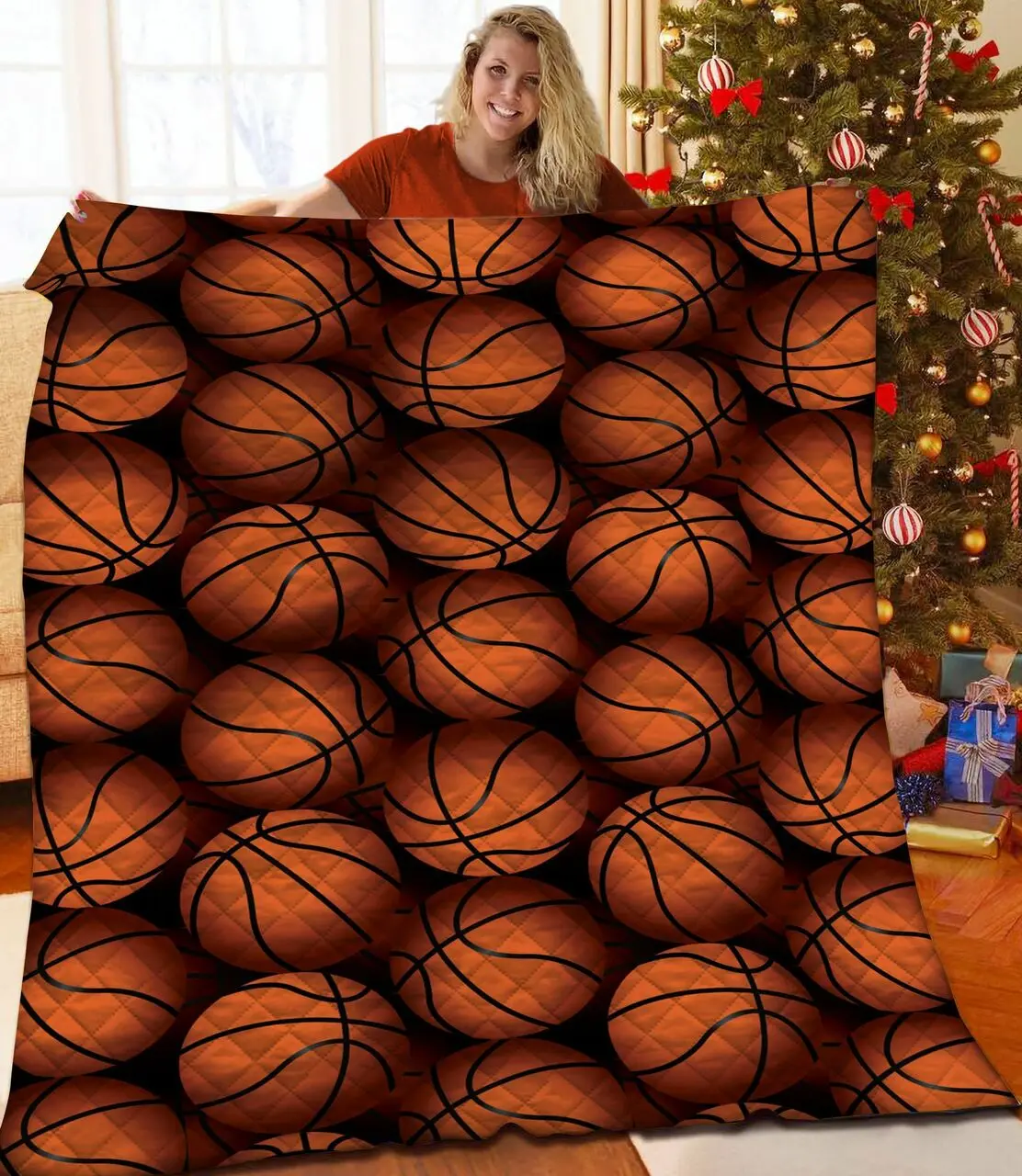 Basketball Balls Jfj Quilt Uo and Home Decor