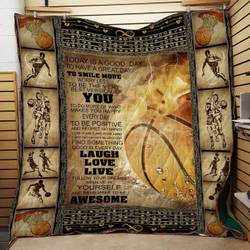 Basketball Cl01110036Mdq Quilt Blanket and Home Decor