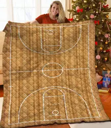Basketball Court Jfj Quilt Ax and Home Decor