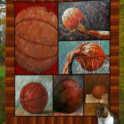 Basketball D8048 Quilt Blanket and Home Decor