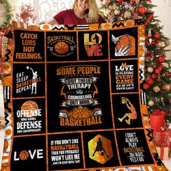 Basketball Jfj Quilt Iu and Home Decor